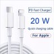 Gfuz 3A Type C To Lightning 20 W Hızlı Şarj Ve Data Kablosu